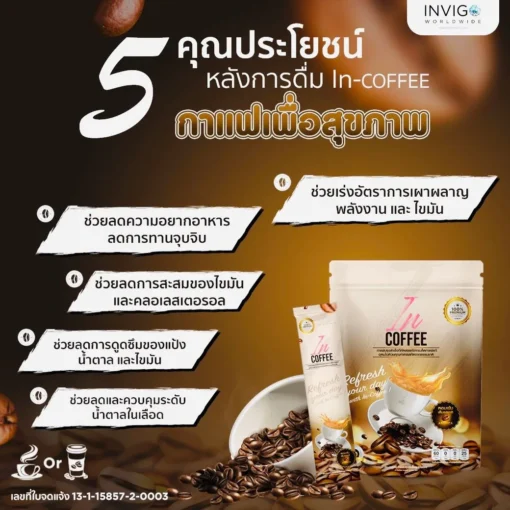 IN Coffee อิน คอฟฟี่ กาแฟลดน้ำหนัก กาแฟเพื่อสุขภาพ (1)